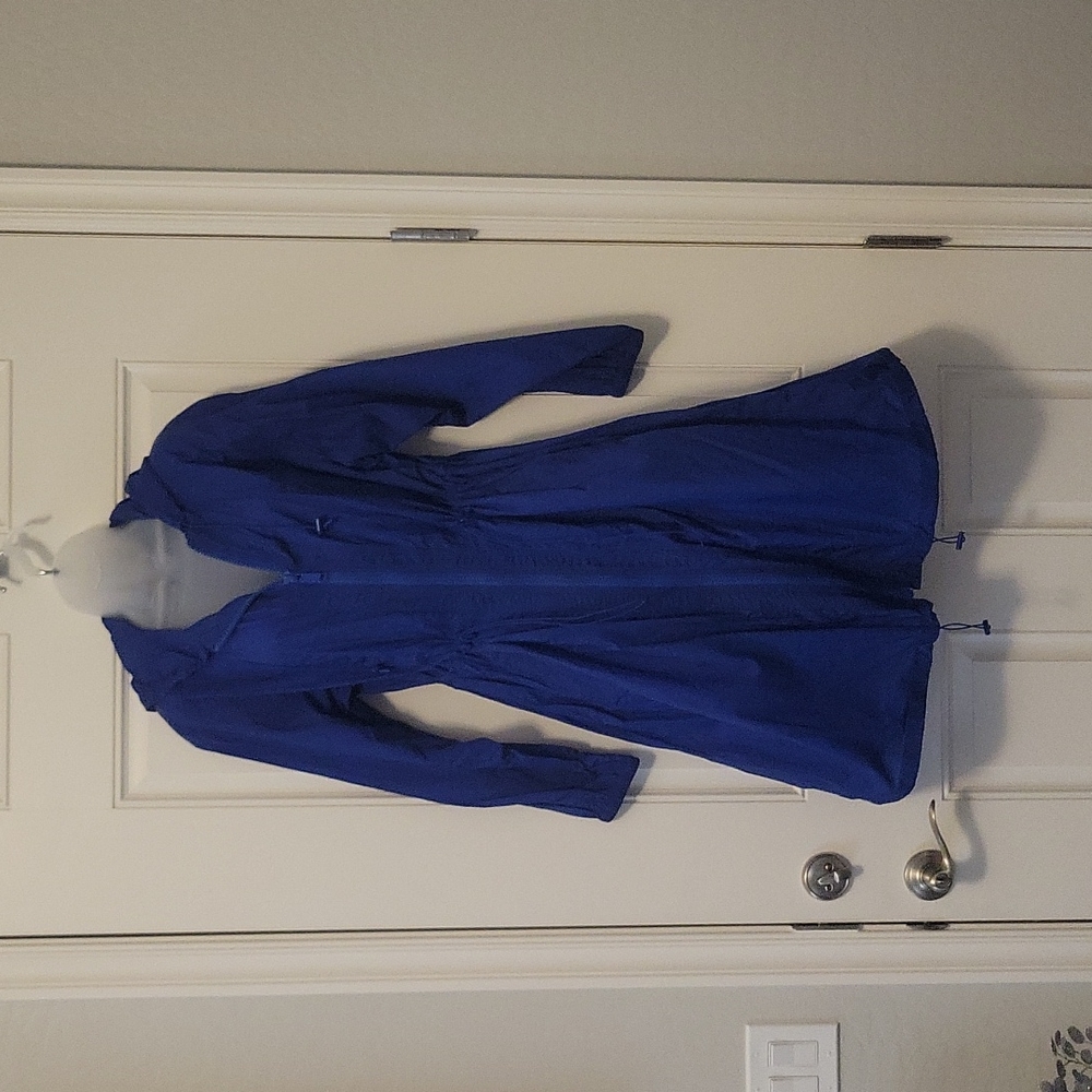 Michael Kors Royal blue lightweight raincoat medium